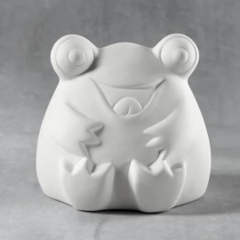 Ceramic Bisque Frog Bankable - Case of 6 Ceramic Bisque Frog Bankable - Case of 6